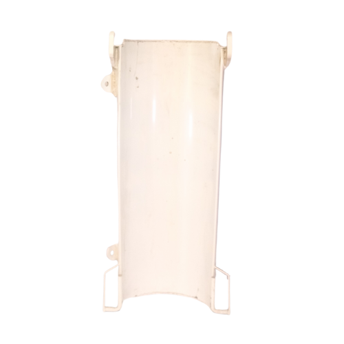 Aluminum Extension Chute for MTM/McNeilus/Revolution trucks, part number 0151691, painted with tabs for secure attachment, 50 lbs