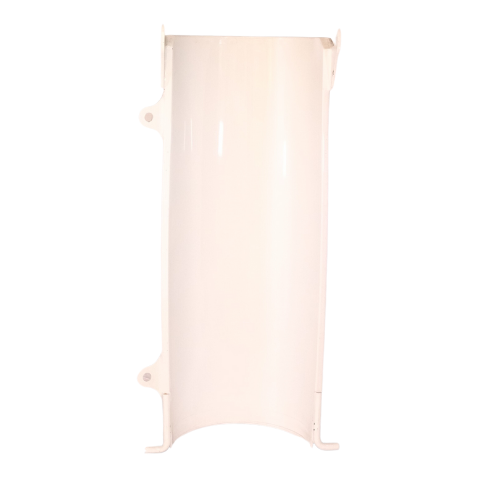 Lightweight Extension Chute for MTM/McNeilus/Revolution trucks, 16-gauge Cor-Ten steel, part number 0151691, with tabs for horizontal mounting