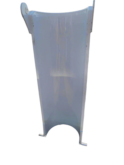 Kimble S02-20138-80LW Extension Chute, Powder Coated White, Lightweight Steel - Front