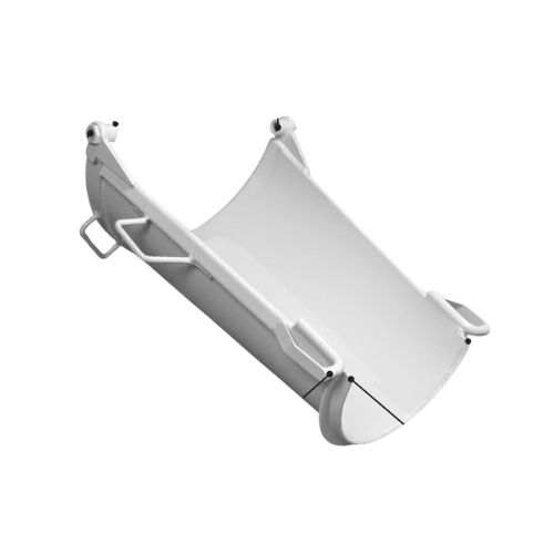 CTM F/O Chute, Standard for Con-Tech mixers, 30-inch steel chute with customizable paint options