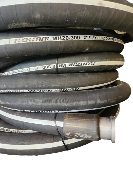 Durable 2-Inch Placement Hose, 25' or 50', with customizable heavy-duty ends.