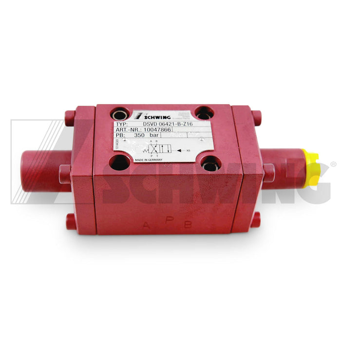 Valve - Hyd, Reversing Dsvd 06421/B-Z16 | Weight: 4 lbs | Dimensions: 46 X 50 X 145MM | Brand: SCHWING