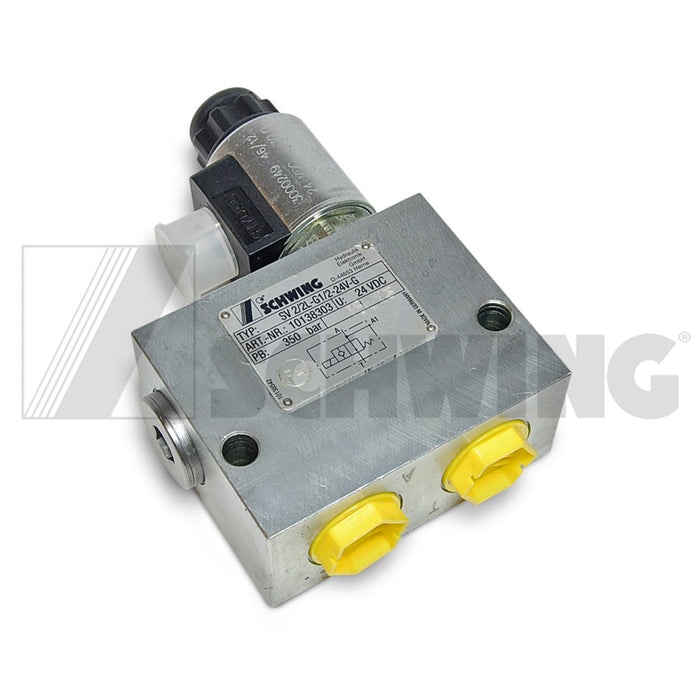 Valve - Hyd, Emergency Dump For Main Sys | Weight: 6 lbs | Dimensions: 150 X 95 X 40 MM | Brand: SCHWING