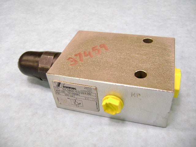 Valve - Hyd, Relief Redundant For Rock V | Weight: 10 lbs | Dimensions: G 3/4" | Brand: SCHWING