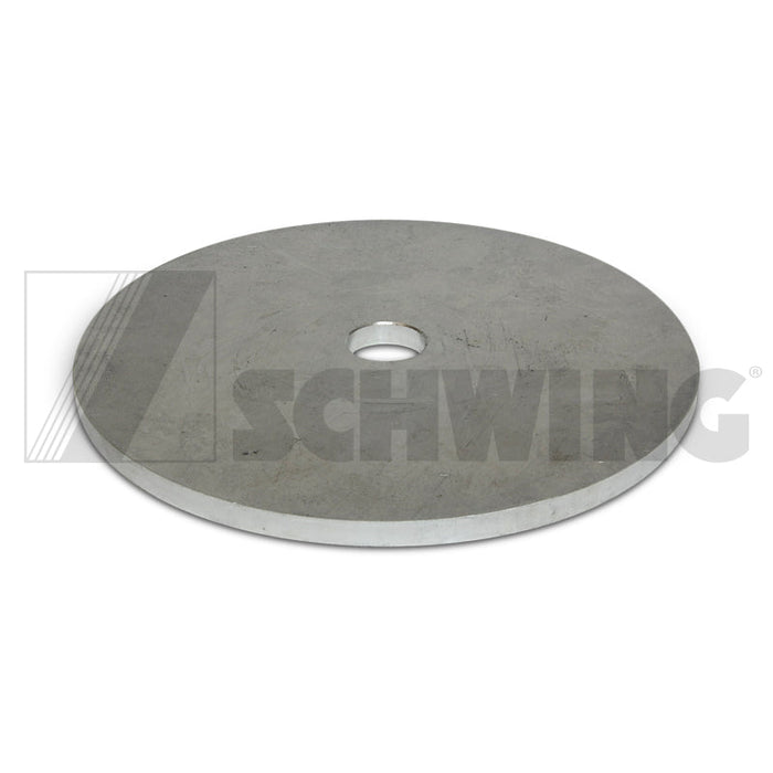 Spacer P88 1/4"Thck Alum | Weight: 2 lbs | Dimensions: 150 X 150 X 7 MM | Brand: SCHWING