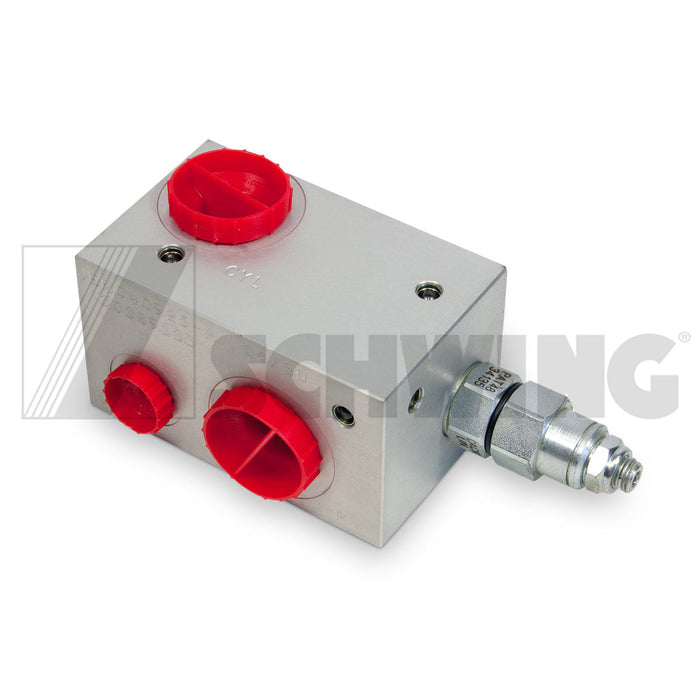 Valve - Hyd, Rod End Axle | Weight: 4 lbs | Dimensions: 155 X 70 X 58 MM | Brand: SCHWING