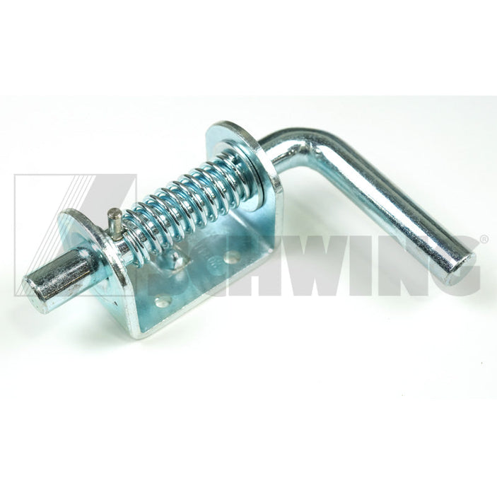 Spring Bolt -Latch 3/4" Zinc | Weight: 3 lbs | Dimensions: 50 X 100 X 100 | Brand: SCHWING